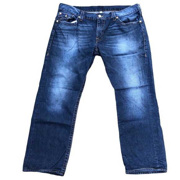 True Religion Jeans Size 42 SLIM Blue - Picture 3 of 7